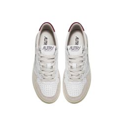 AUTRY 01 LOW W LEATHER / SUEDE - WHITE / AMET Women's Sneakers, White / Amethyst