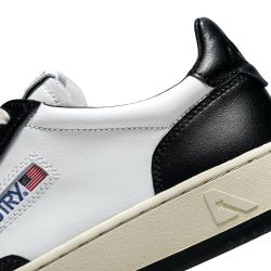 AUTRY 01 LOW M LEATHER / LEATHER - BLACK Men's Sneakers, White/Black