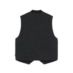 WASHED CANVAS PRIMALOFT VEST Men's Vest, Black