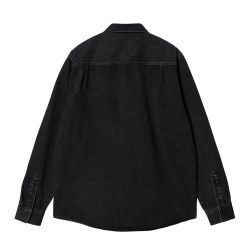 MONTEREY SHIRT JACKET Men's Shirt Jacket, Black Worn Washed