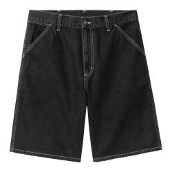 SIMPLE SHORT Men's Shorts, Black Stone Washed