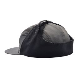 EAR FLAP 5 PANEL HAT Men's Winter Hat, Charcoal
